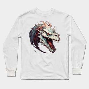 Demonic dragon skull Long Sleeve T-Shirt